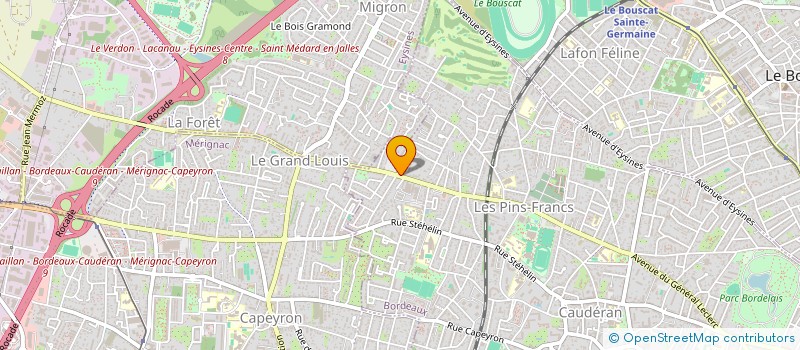 localisation de l'entreprise PLANETE BLEUE 33 à BORDEAUX