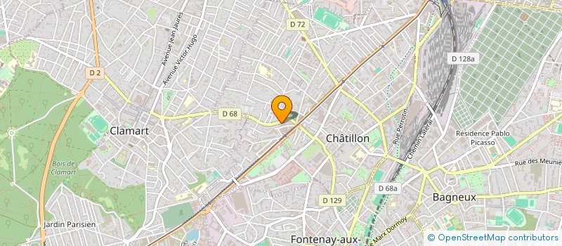 localisation de l'entreprise PLANETE BLEUE  CHATILLON