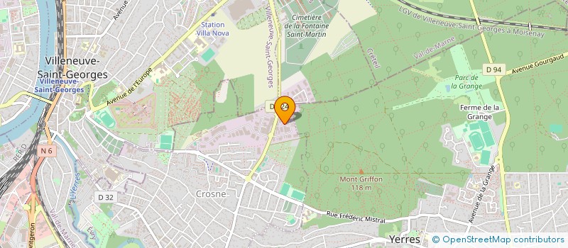 localisation de l'entreprise PLANETE BLEUE COMMUNICATION  CROSNE