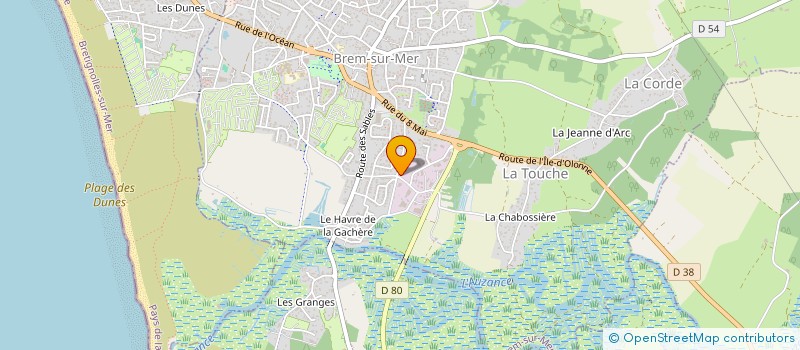 localisation de l'entreprise PLANETE BOIS à BREM-SUR-MER