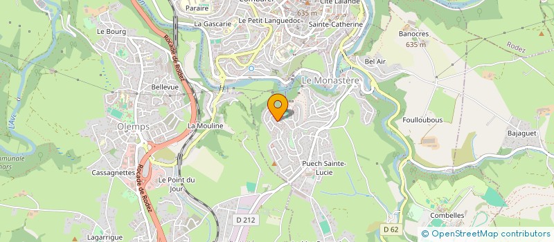 localisation de l'entreprise PLANETE BUFFET à ONET LE CHATEAU