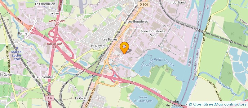 localisation de l'entreprise PLANETE-CLUB à MACON