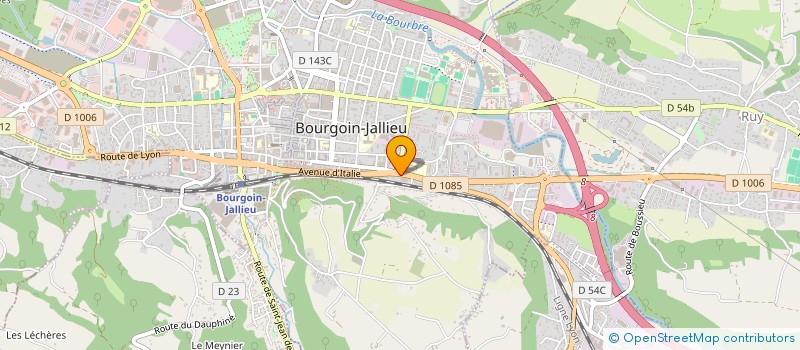 localisation de l'entreprise PLANETE COMMUNICATION BOURGOIN-JALLIEU  BOURGOIN-JALLIEU
