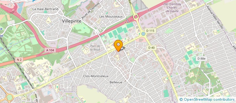 localisation de l'entreprise PLANETE CONNEXION AROBASE FRANCE  BUSSY-SAINT-GEORGES