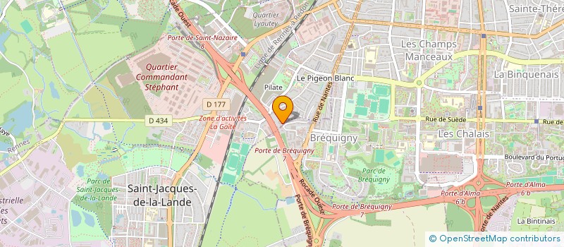 localisation de l'entreprise PLANETE CREA-COM  SAINT-JACQUES-DE-LA-LANDE