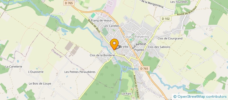 localisation de l'entreprise PLANETE DISTRIBUTION à COUR-CHEVERNY