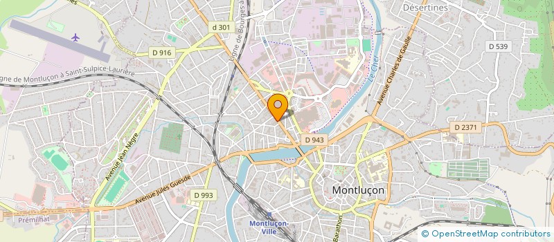 localisation de l'entreprise PLANETE ECO ENERGIE  MONTLUCON