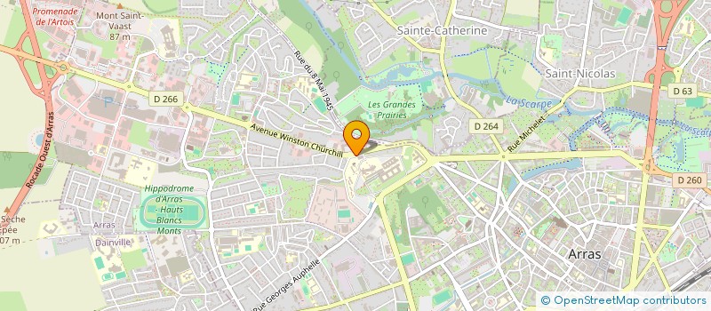 localisation de l'entreprise PLANETE ENFANT à ARRAS