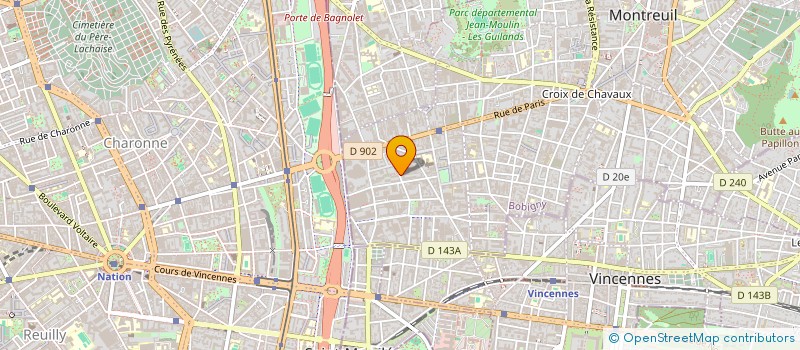 localisation de l'entreprise PLANETE ENVIRONNEMENT SYSTEME à MONTREUIL