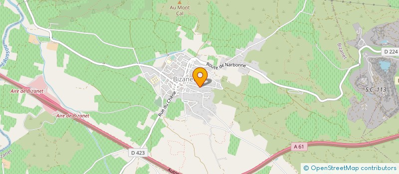 localisation de l'entreprise PLANETE ET MINERAL ASSOCIATION  BIZANET