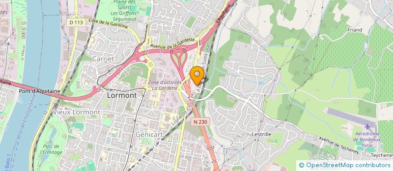 localisation de l'entreprise PLANETE EUROPE  LORMONT