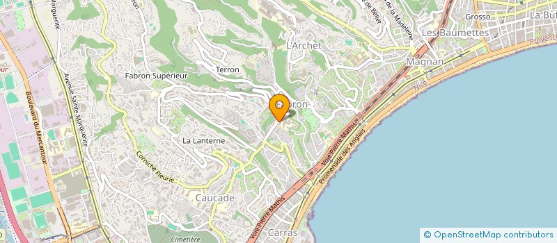 localisation de l'entreprise PLANETE EVASION à NICE
