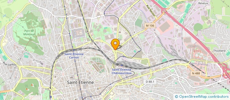 localisation de l'entreprise PLANETE EXPO  SAINT-ETIENNE