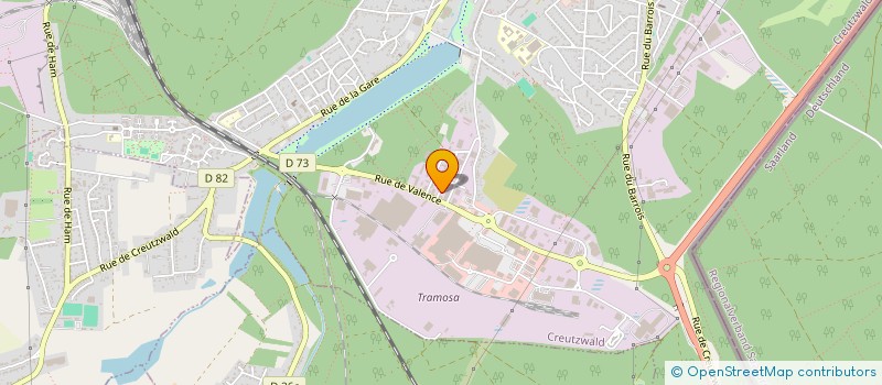 localisation de l'entreprise PLANETE FIOUL à CREUTZWALD
