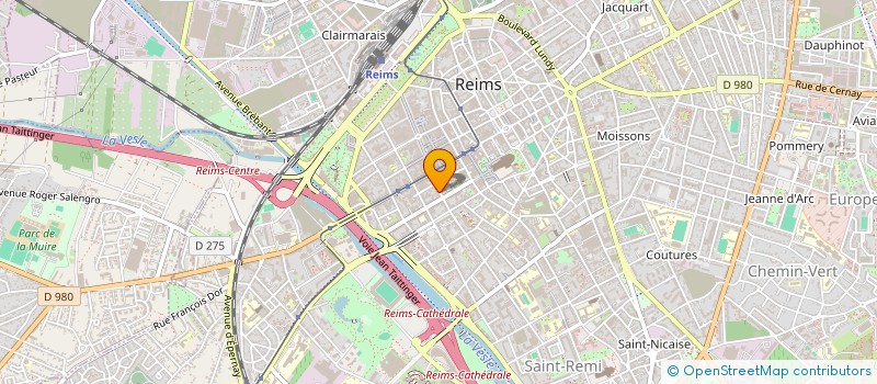 localisation de l'entreprise PLANETE FOOT  REIMS