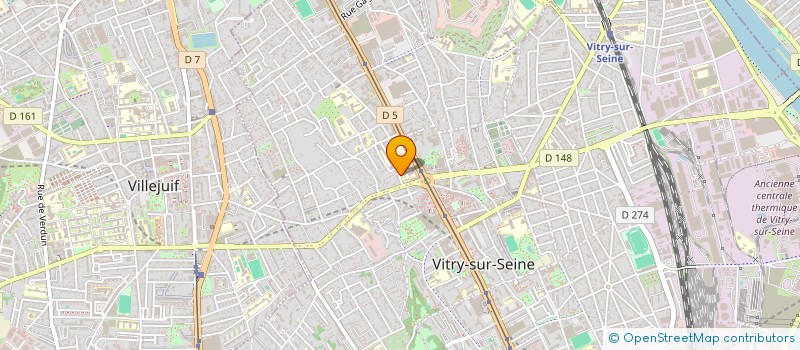localisation de l'entreprise PLANETE FROID & CHAUD à VITRY-SUR-SEINE