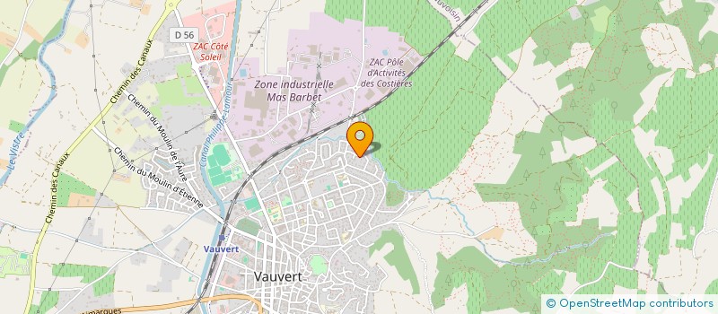 localisation de l'entreprise PLANETE GESTION ET INVESTISSEMENTS  VAUVERT