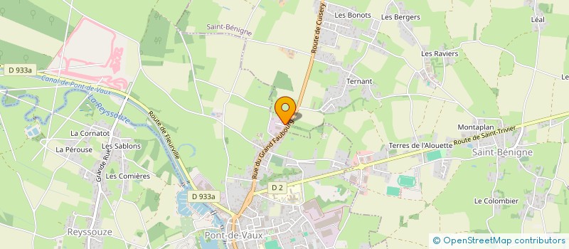 localisation de l'entreprise PLANETE GYM FITNESS à PONT-DE-VAUX