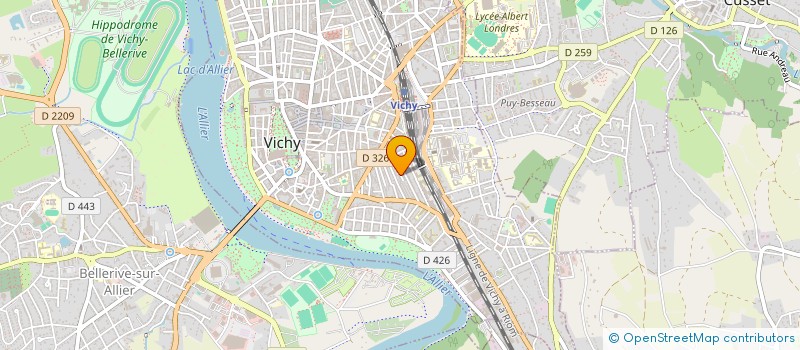 localisation de l'entreprise PLANETE JEUNES REPORTERS (SUR LES PAS D'ALBERT LONDRES) à VICHY