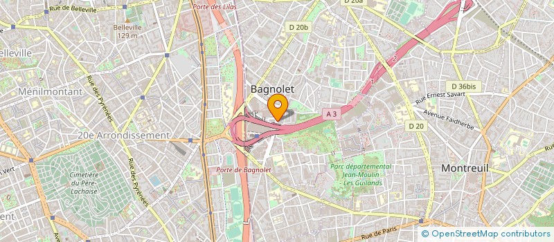 localisation de l'entreprise PLANETE MEDIA à BAGNOLET