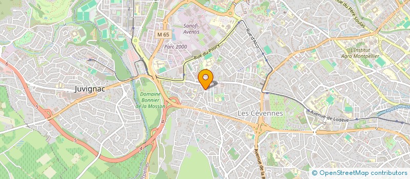 localisation de l'entreprise PLANETE N à MONTPELLIER
