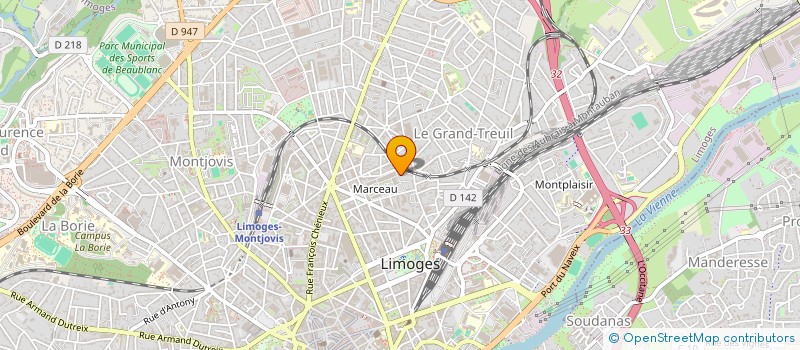 localisation de l'entreprise PLANETE ORGANISATIONS à LIMOGES