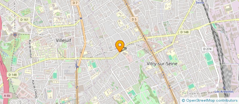 localisation de l'entreprise PLANETE PEINTURE BAT à VITRY-SUR-SEINE