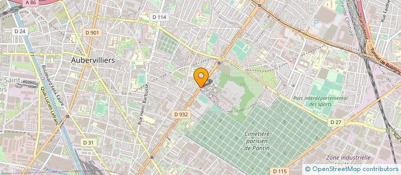 localisation de l'entreprise PLANETE PHONE  AUBERVILLIERS