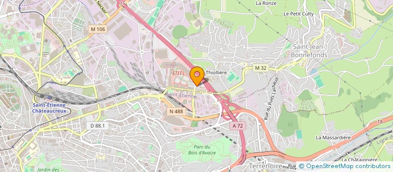 localisation de l'entreprise PLANETE PNEUS SAINT-JEAN-BONNEFONDS  SAINT-JEAN-BONNEFONDS