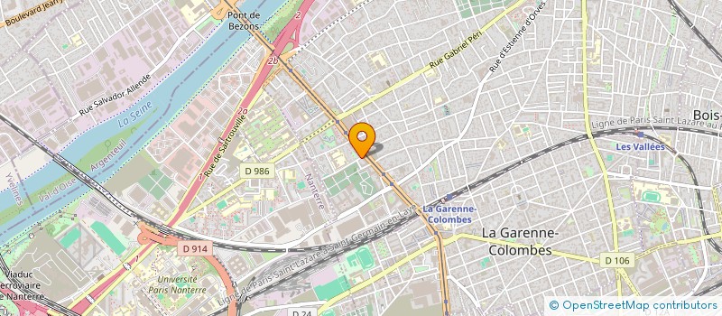 localisation de l'entreprise PLANETE PRIMEURS à COLOMBES