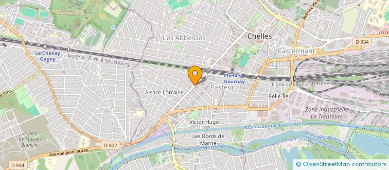 localisation de l'entreprise PLANETE PROTEINE  CHELLES