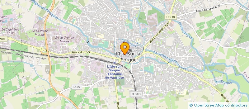 localisation de l'entreprise PLANETE ROCK N ROLL  L'ISLE-SUR-LA-SORGUE