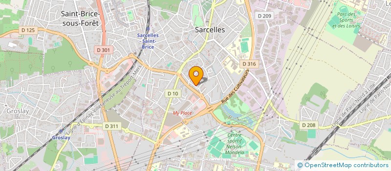 localisation de l'entreprise PLANETE SECURITE PRIVE à SARCELLES
