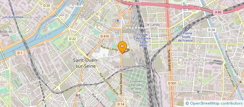 localisation de l'entreprise PLANETE SECURITE PRIVEE à SAINT-OUEN-SUR-SEINE