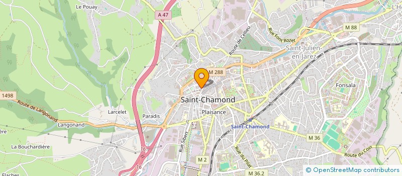 localisation de l'entreprise PLANETE SERVICE à SAINT-CHAMOND