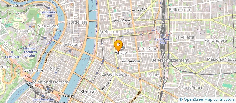 localisation de l'entreprise PLANETE SHOES  LYON