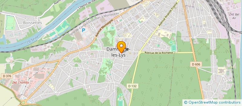 localisation de l'entreprise PLANETE TELECOM à DAMMARIE-LES-LYS