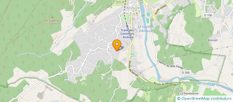 localisation de l'entreprise PLANETE TERRE à ANDUZE