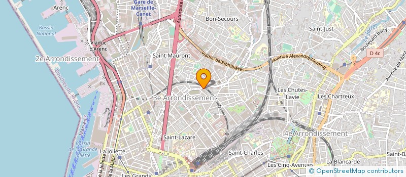 localisation de l'entreprise PLANETE TRANSPORT à MARSEILLE
