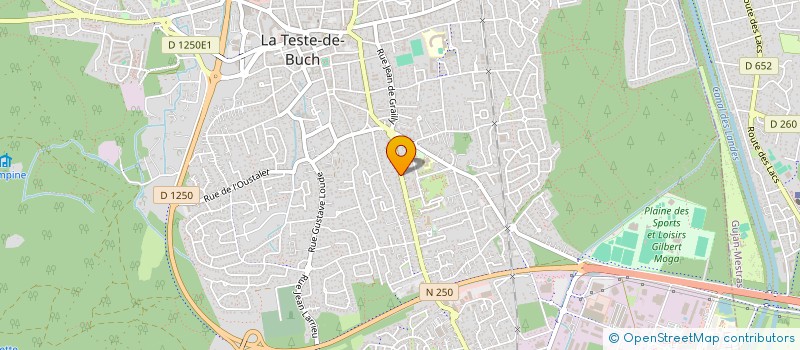 localisation de l'entreprise PLANETE VAPE à LA TESTE DE BUCH