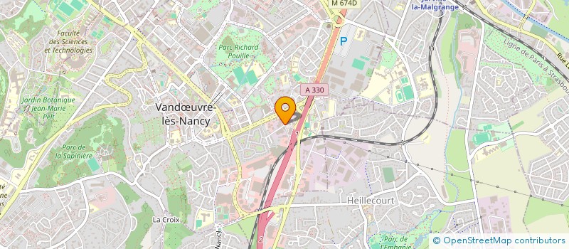 localisation de l'entreprise PLANETE W  VANDUVRE-LES-NANCY