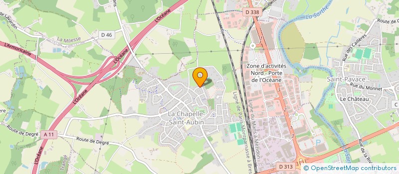 localisation de l'entreprise PLANETE ZIKOS  LA CHAPELLE-SAINT-AUBIN