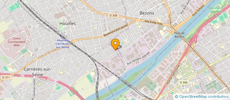 localisation de l'entreprise PLANETEC à CARRIERES-SUR-SEINE