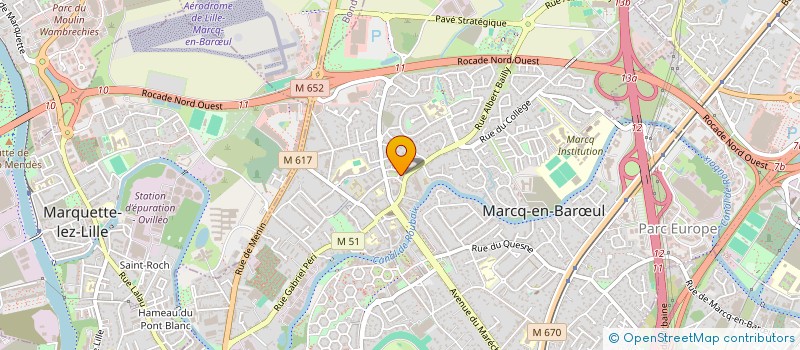localisation de l'entreprise PLANETEVENTS à MARCQ-EN-BARŒUL