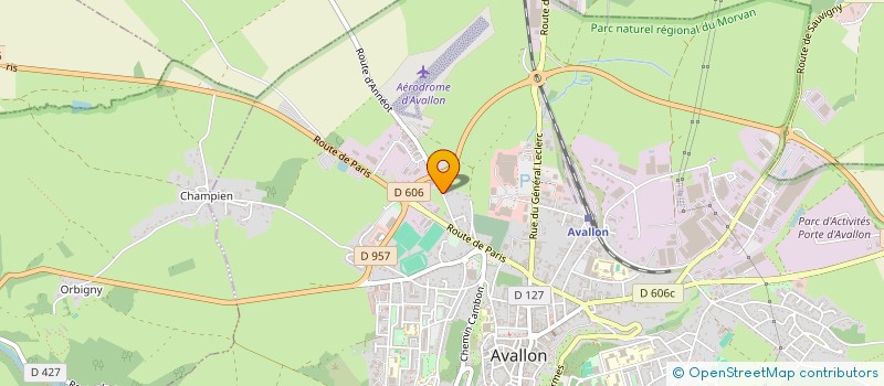 localisation de l'entreprise PLANETFORME à AVALLON