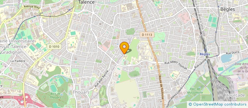 localisation de l'entreprise PLANETNOMICS  TALENCE