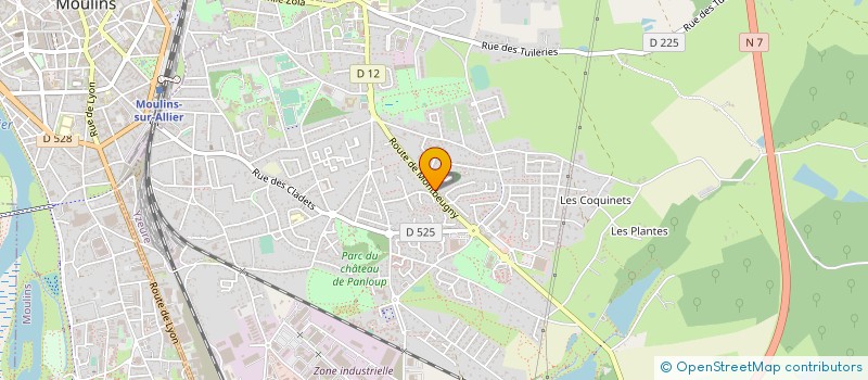 localisation de l'entreprise PLANEUR CLUB MOULINS  TOULON-SUR-ALLIER