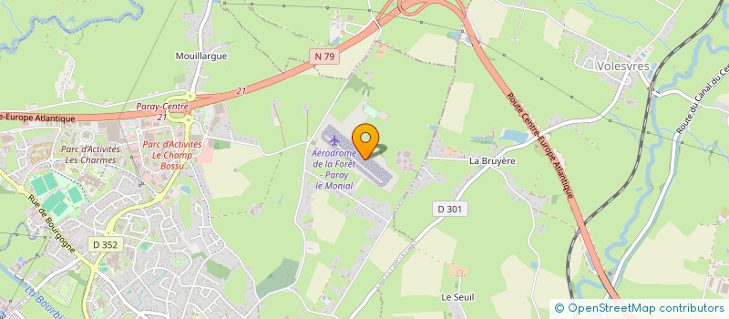 localisation de l'entreprise PLANEURS PARAY BOURGOGNE SUD à PARAY LE MONIAL
