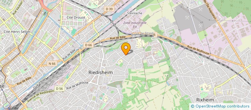 localisation de l'entreprise PLANEX à RIEDISHEIM
