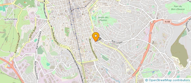 localisation de l'entreprise PLANFORET  SAINT-ETIENNE